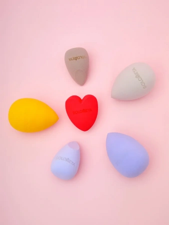 Вытянутый спонж для макияжа с двойным срезом Solomeya Elongated Double-Sided Cut blending sponge, 1 шт